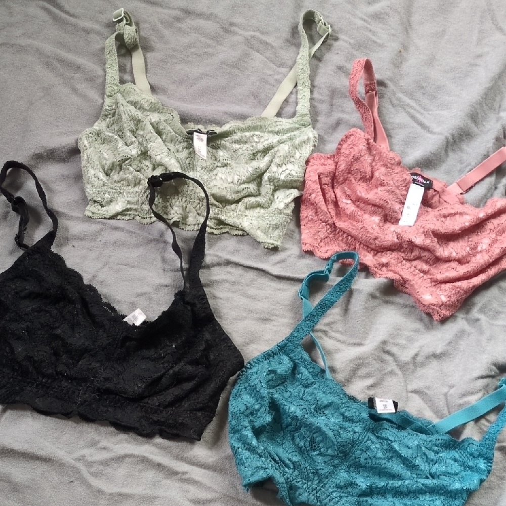 Cosabella Lace Bralette Set - Black, Pink, Green, Blue Curvy Sweetie